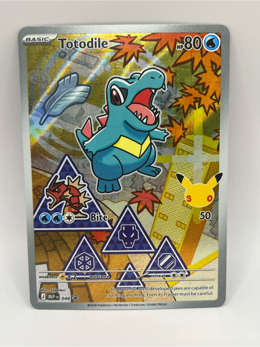 Totodile Water-Type Collectible Card